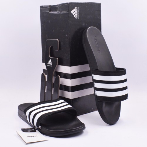 Adilette Cloudfoam + Black White [Real Cloudfoam Material]